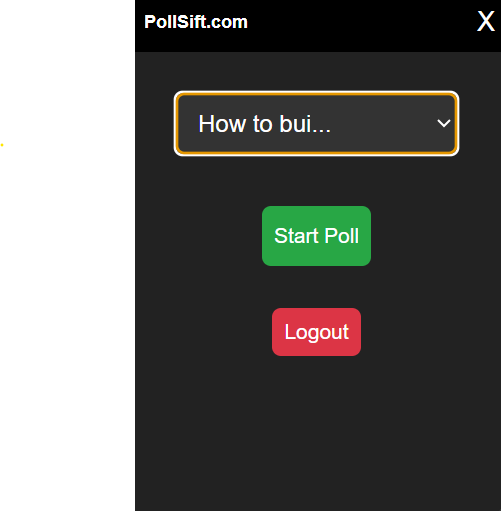 Start New Poll Interface