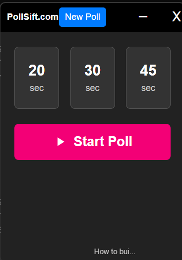 Timer Selection Interface